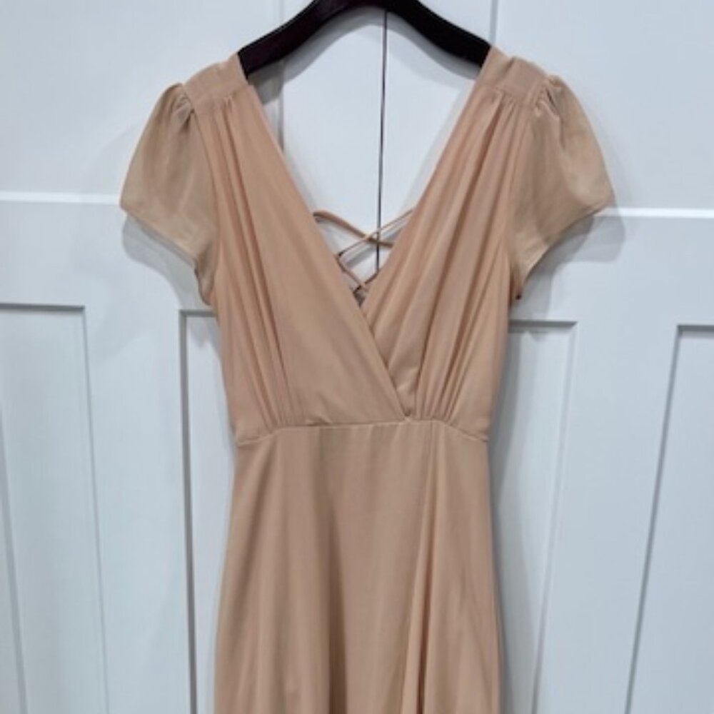 Prom dress, blush color, size S